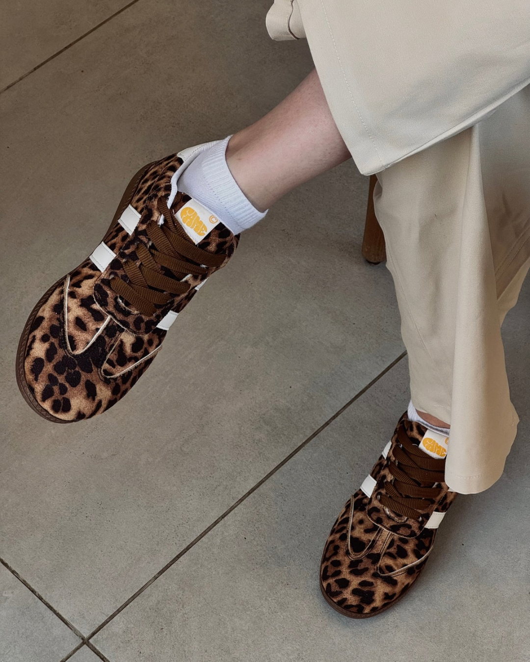 Fame-EG Fame Miya Sneakers Brown Cheetah